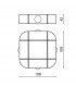 Aplique LED de pared 4x3W 820Lm 36º IP54 Peinture