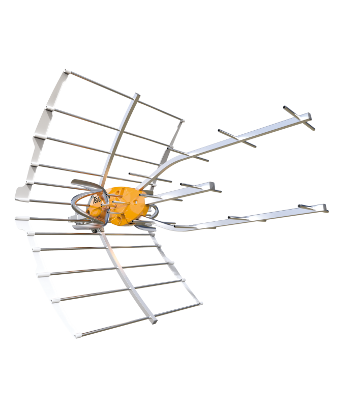 Antena ELLIPSE UHF 38dB 5G Lte700 + Fuente de alimentación