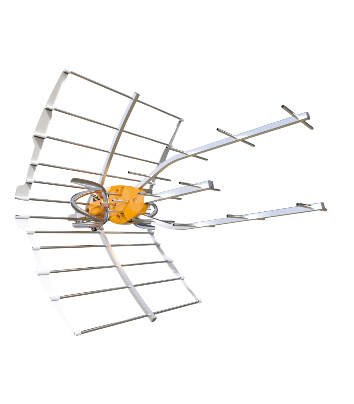 Antena ELLIPSE UHF 38dB 5G Lte700 + Fuente de alimentación
