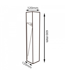 Baliza Led CORA BLACK 60Cm 10W 1000LM IP65 CCT