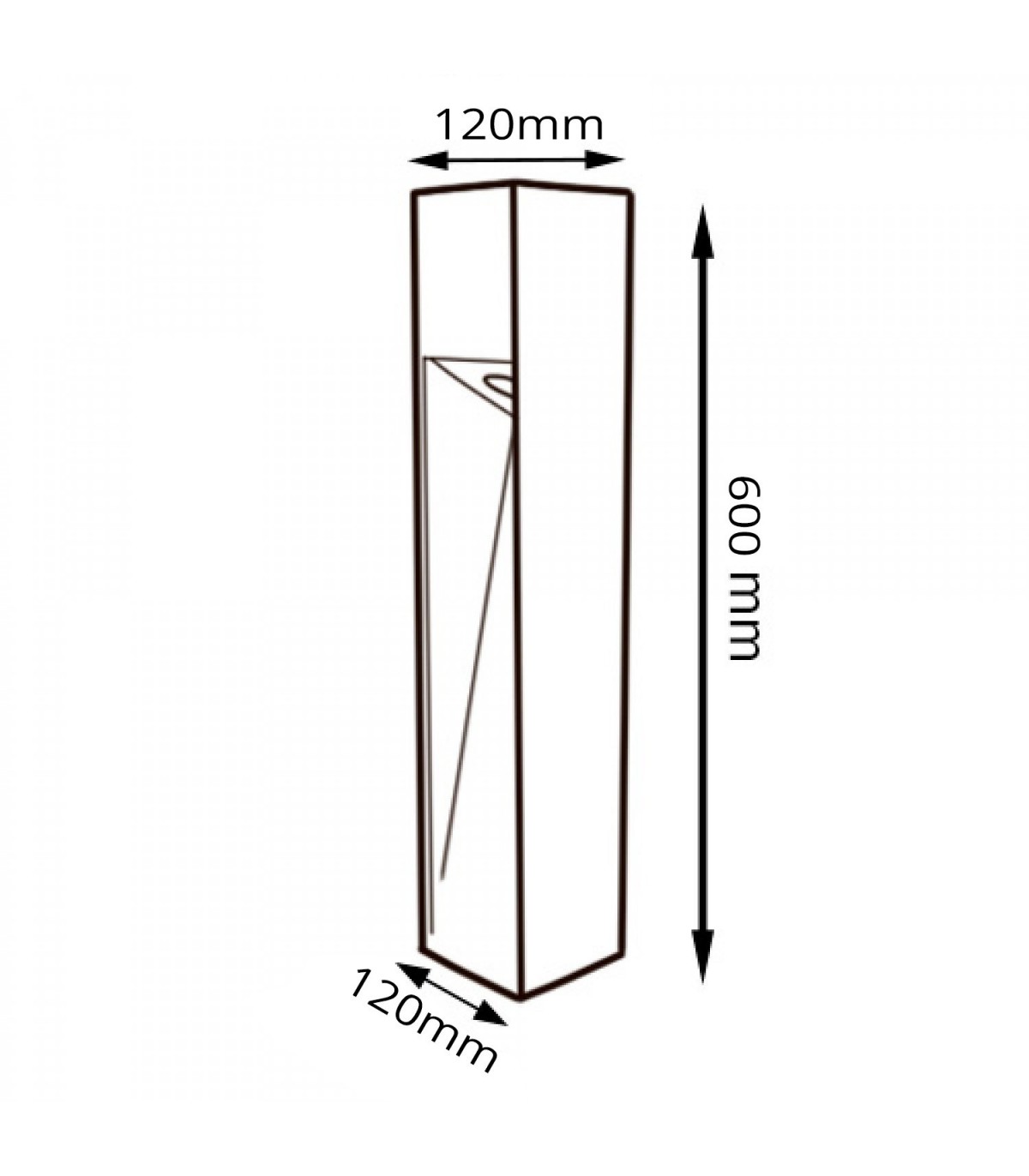 Baliza Led CORA GREY 60Cm 10W 1000LM IP65 CCT