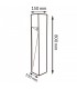 Baliza Led CORA PLUS BLACK 80Cm 10W 1000LM IP65 CCT