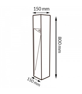 Baliza Led CORA PLUS GREY 80Cm 10W 1000LM IP65 CCT
