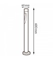 Baliza Led NEKO GREY 60Cm 10W 1000LM IP65 CCT