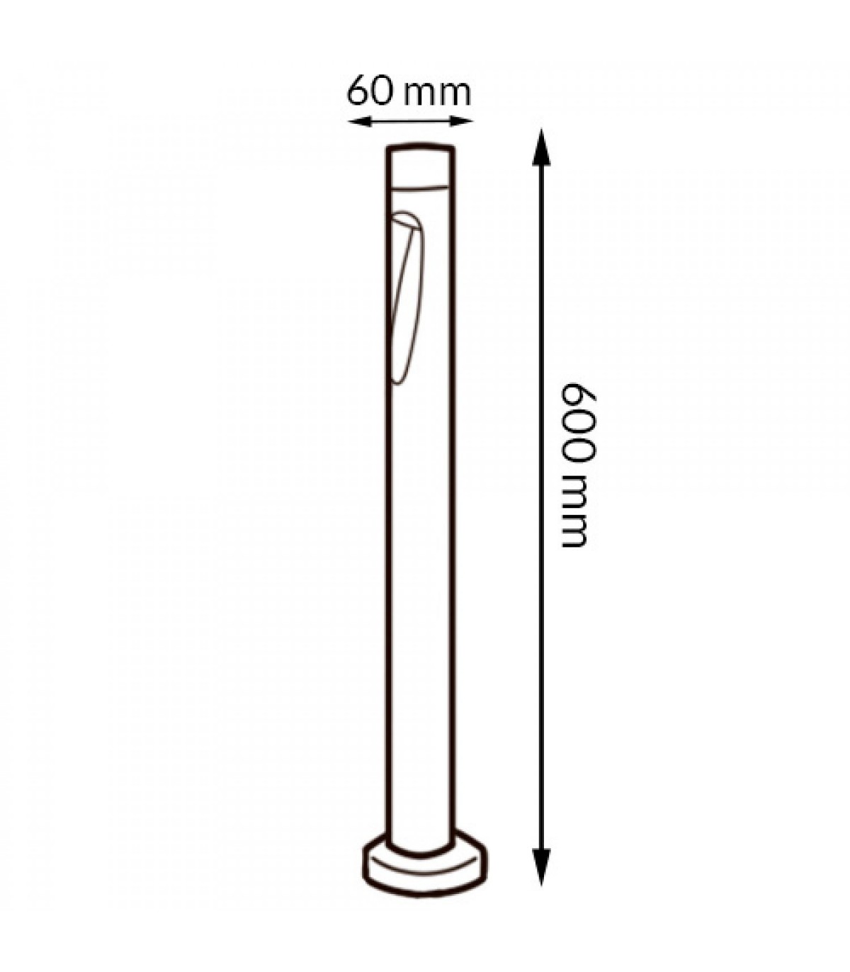 Baliza Led NEKO RUST BROWN 60Cm 10W 1000LM IP65 CCT