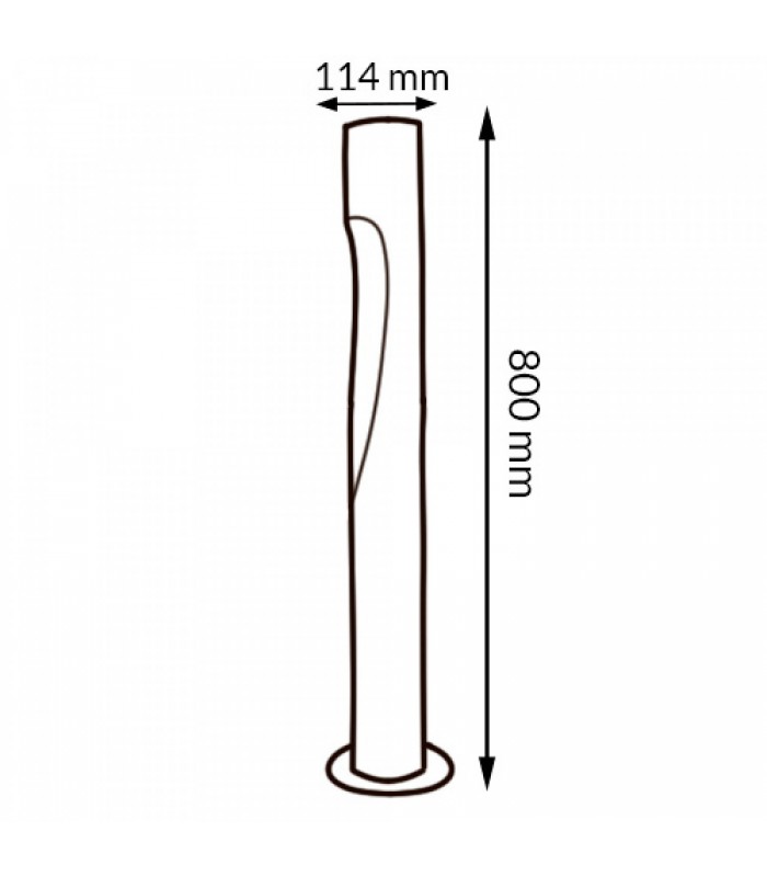 Baliza Led NEKO PLUS BLACK 80Cm 10W 1000LM IP65 CCT