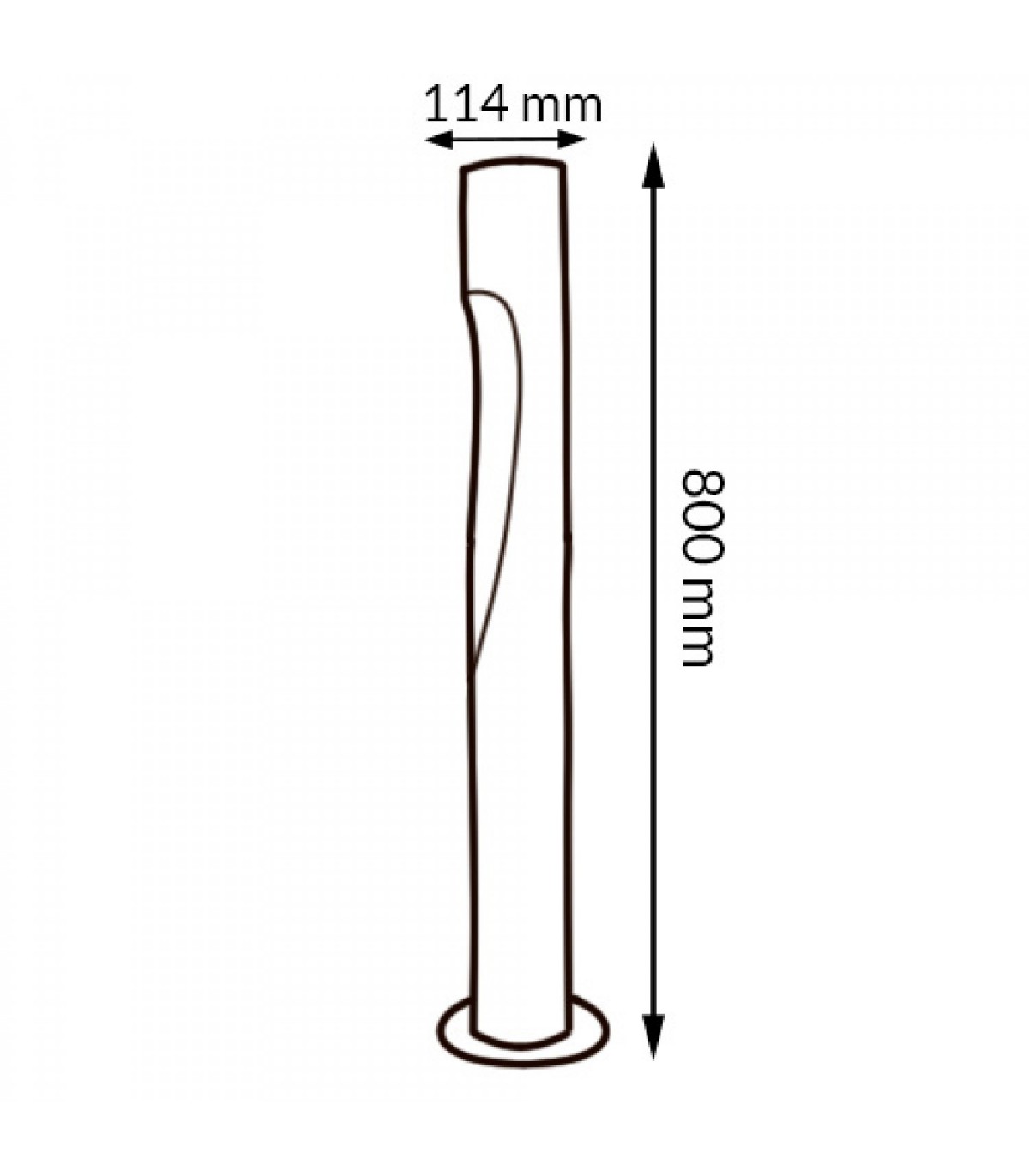 Baliza Led NEKO PLUS BLACK 80Cm 10W 1000LM IP65 CCT