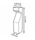 Baliza Led TEBA RUST BROWN 60Cm 10W 1000LM IP65 CCT