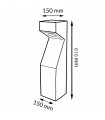 Baliza Led TEBA RUST BROWN 60Cm 10W 1000LM IP65 CCT