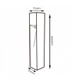 Baliza Led BORNOS GREY 50Cm 10W 1000LM IP65 CCT