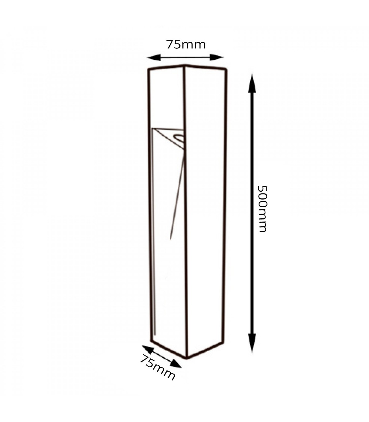 Baliza Led BORNOS RUST BROWN 50Cm 10W 1000LM IP65 CCT