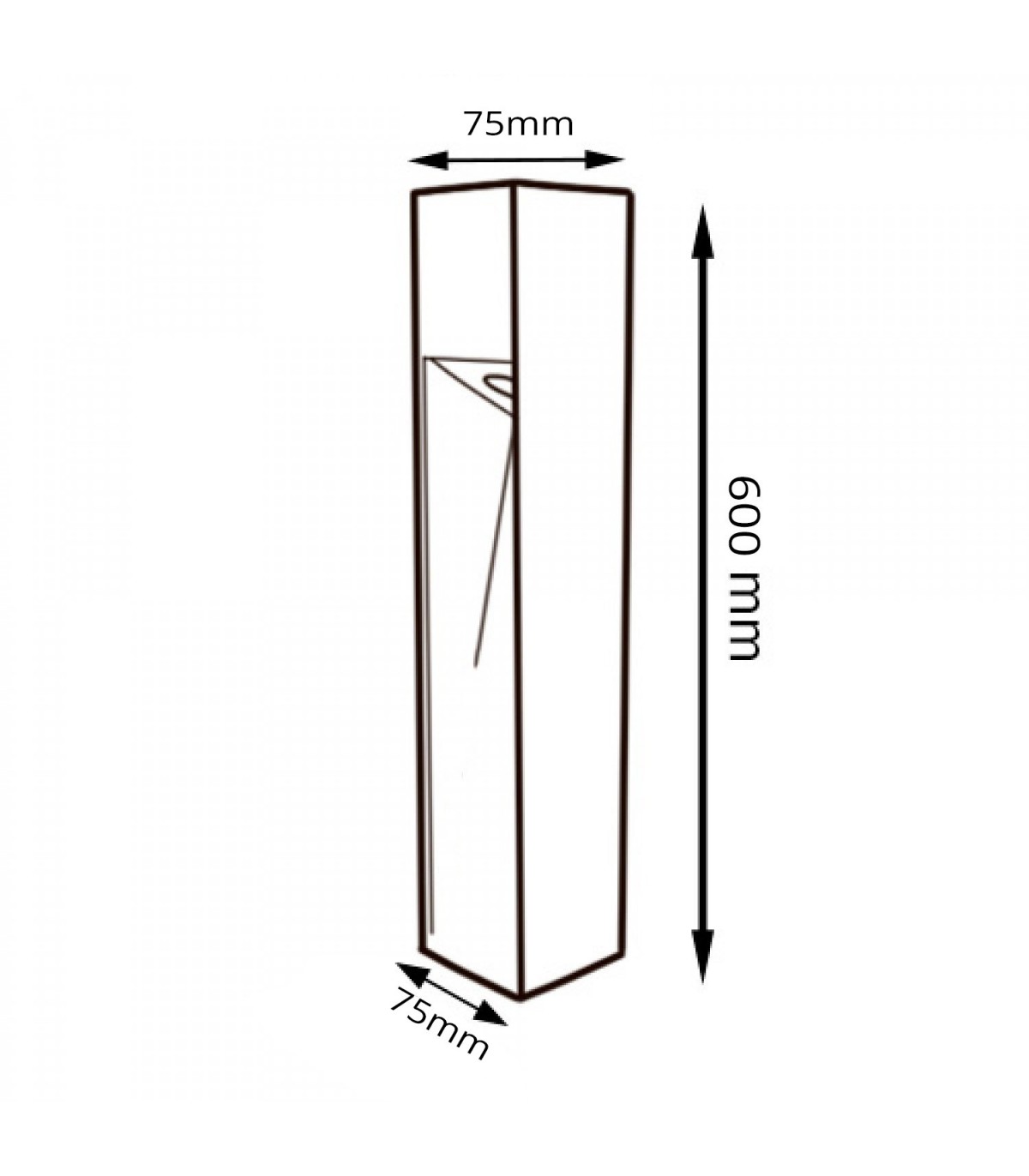 Baliza Led BORNOS PLUS GREY 60Cm 10W 1000LM IP65 CCT