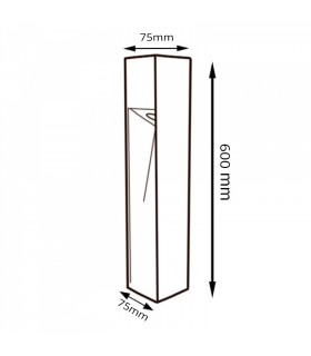 Baliza Led BORNOS PLUS BLACK 60Cm 10W 1000LM IP65 CCT