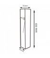 Baliza Led BORNOS PLUS BLACK 60Cm 10W 1000LM IP65 CCT