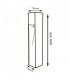 Baliza Led BORNOS PLUS RUST BROWN 60Cm 10W 1000LM IP65 CCT