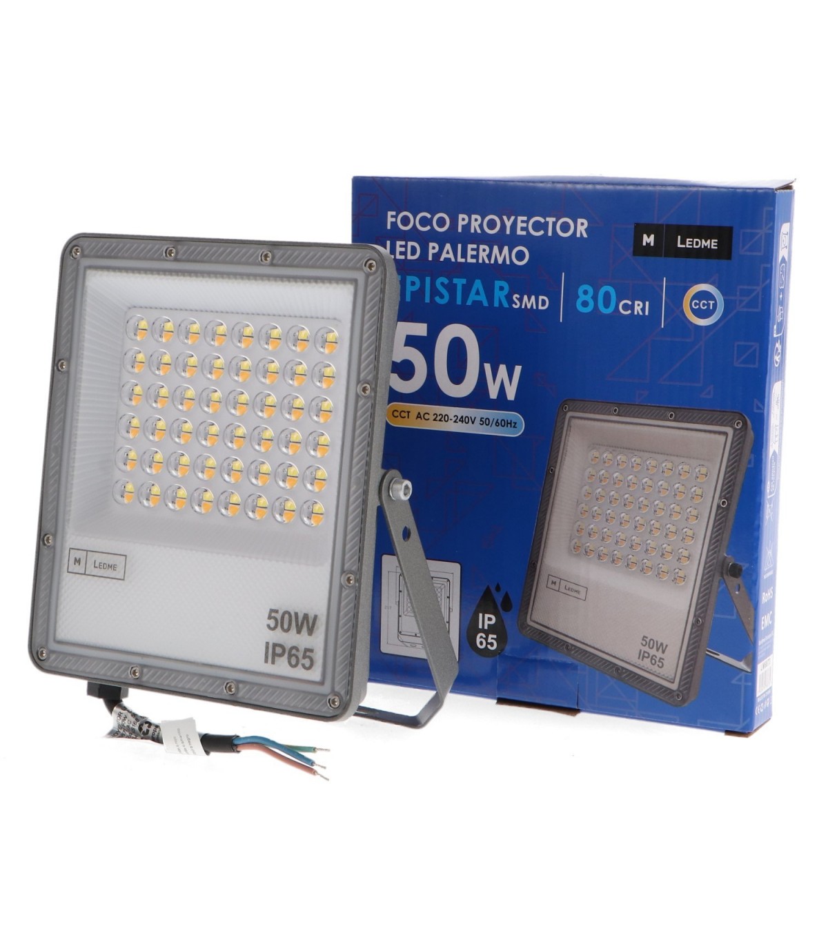 Proyector PALERMO 50W 5000Lm IP65 CCT
