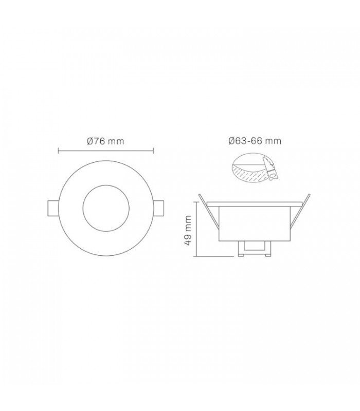 Detector Movimiento RELECTRIC empotrable 8m IP20 Blanco
