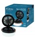 Mini ventilador solar ATABEY con Luz y USB recargable