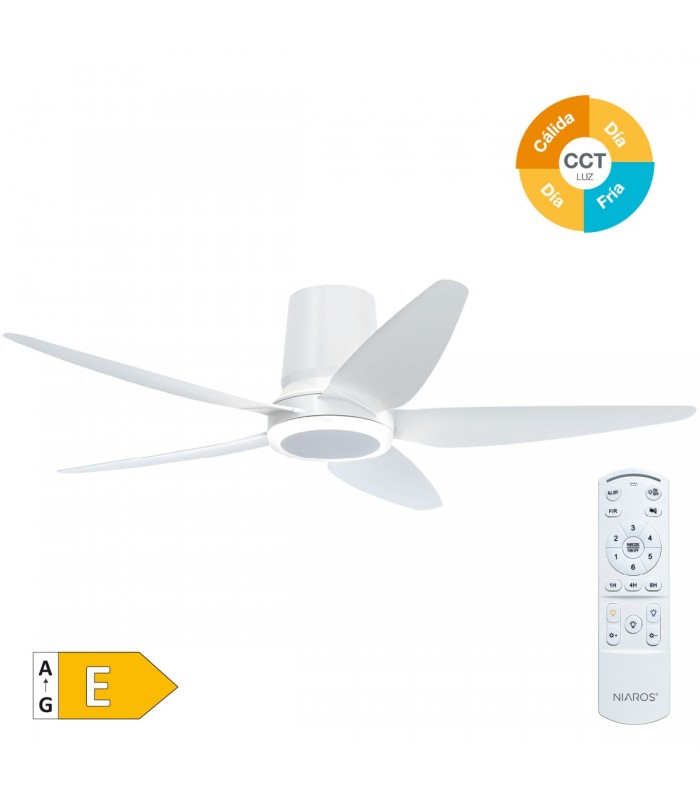 Ventilador Led SALVERI DC 18W 1156Lm 5 Aspas CCT
