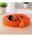 Prolongador Schuko (3x1.5mm) 2P+TT Naranja 15 metros MIMOTEC