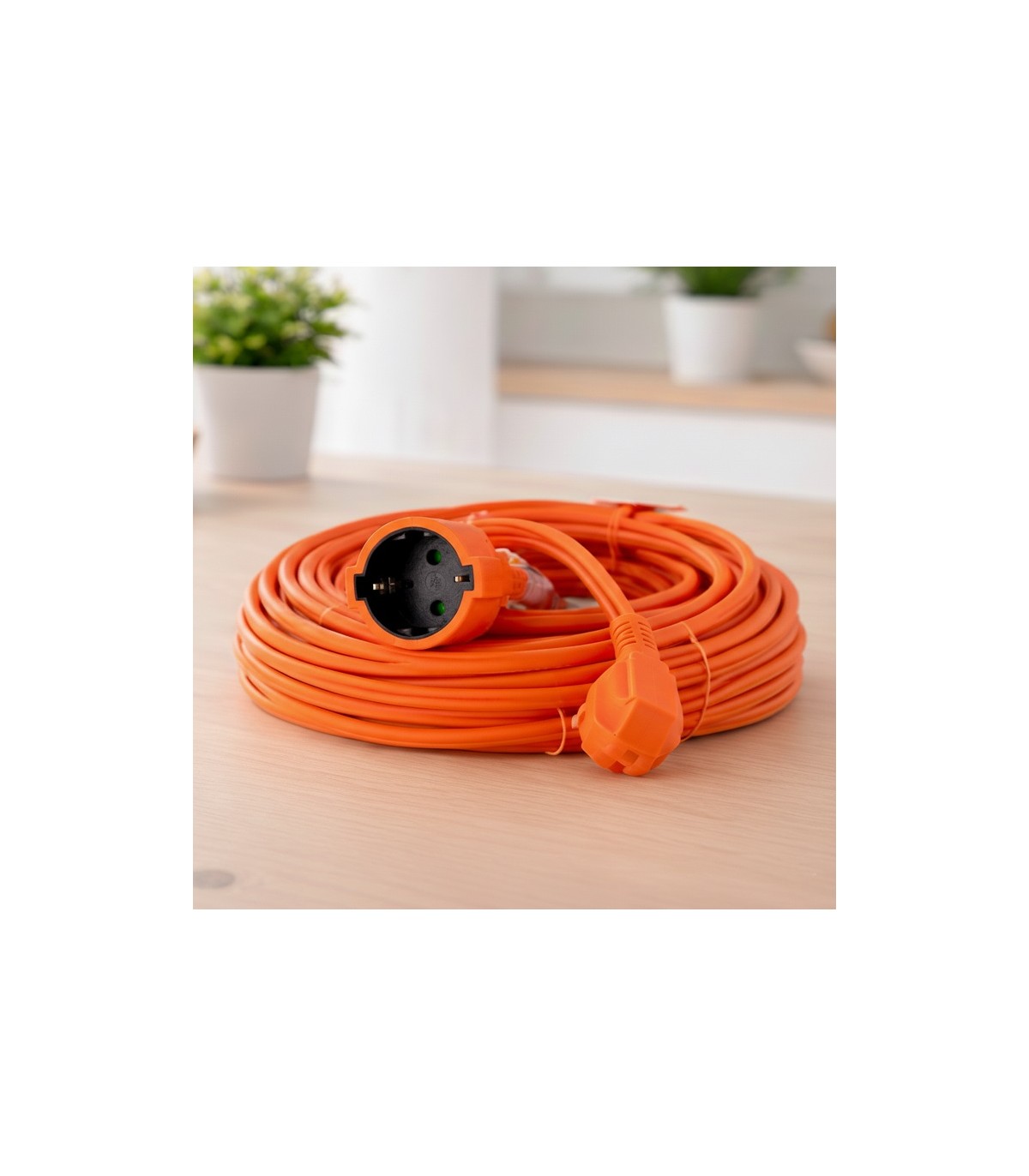 Prolongador Schuko (3x1.5mm) 2P+TT Naranja 15 metros MIMOTEC