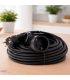 Prolongador Schuko Con Tapa IP44 (3x1.5mm) 2P+TT Negro 10 metros MIMOTEC