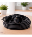 Prolongador Schuko Con Tapa IP44 (3x1.5mm) 2P+TT Negro 10 metros MIMOTEC
