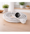 Prolongador Schuko (3x1.5mm) 2P+TT Blanco 5 metros MIMOTEC