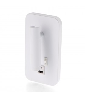 Aplique Lector WHITE BRUVE 3+7W 150+450Lm