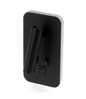 Aplique Lector BLACK BRUVE 3+7W 150+450Lm