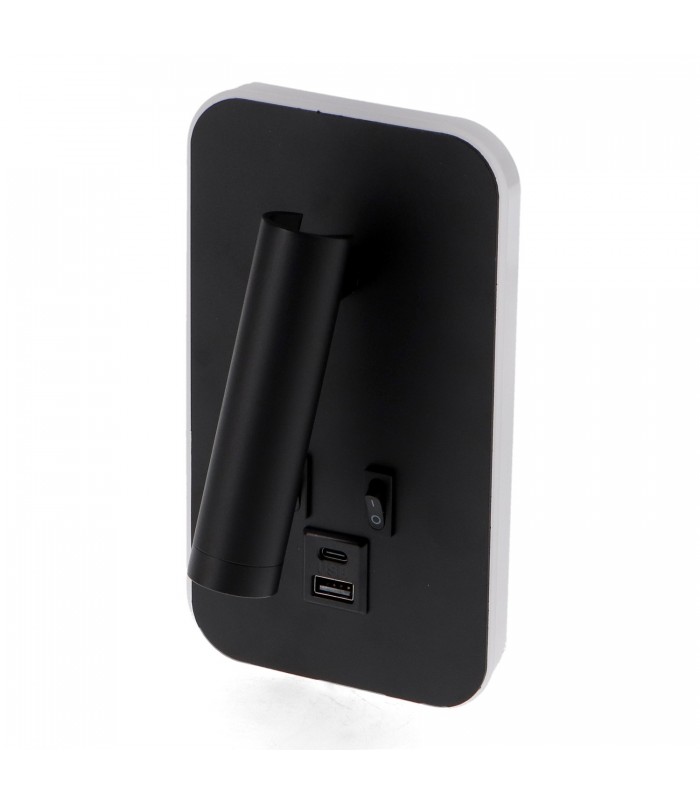 Aplique Lector BLACK BRUVE 3+7W 150+450Lm
