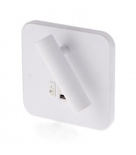Aplique Lector WHITE TUBE 3+7W 150+450Lm