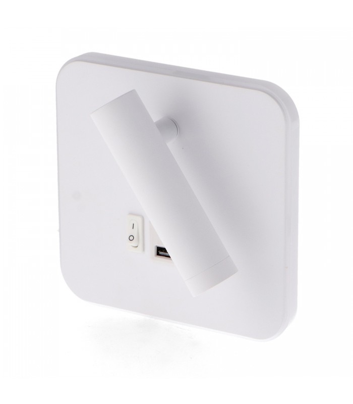 Aplique Lector WHITE TUBE 3+7W 150+450Lm