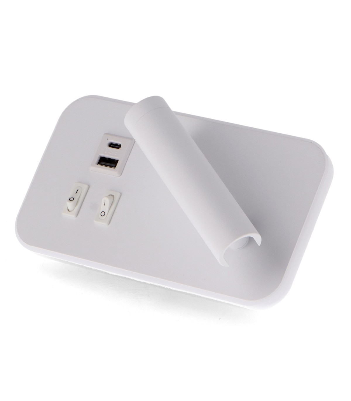 Aplique Lector WHITE SQUARE 3+7W 150+450Lm
