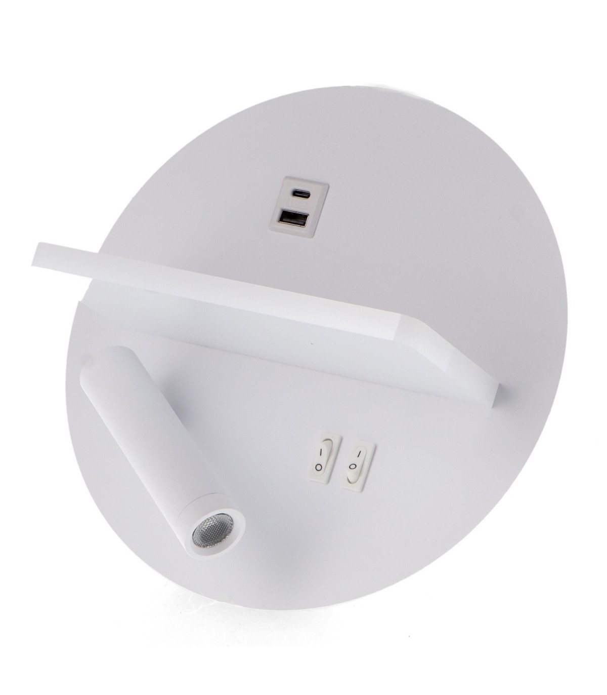 Aplique Lector WHITE PRIX 3+10W 150+750Lm