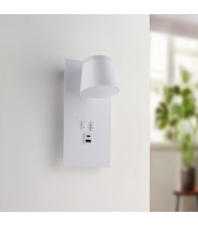 Aplique Lector WHITE DOWN 7+10W 550+750Lm