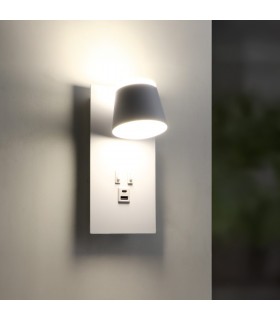 Aplique Lector WHITE DOWN 7+10W 550+750Lm