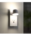 Aplique Lector WHITE DOWN 7+10W 550+750Lm