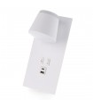 Aplique Lector WHITE DOWN 7+10W 550+750Lm