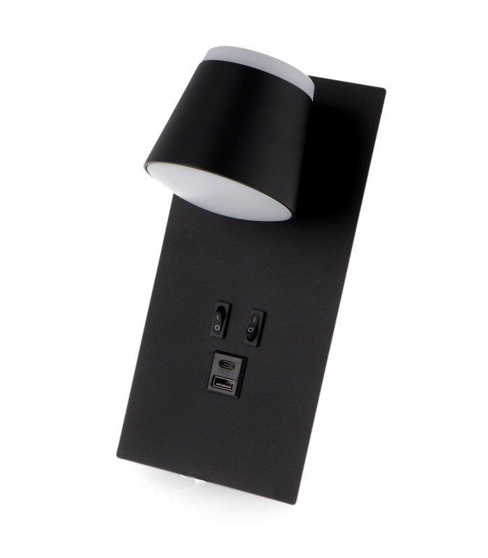 Aplique Lector BLACK DOWN 7+10W 550+750Lm
