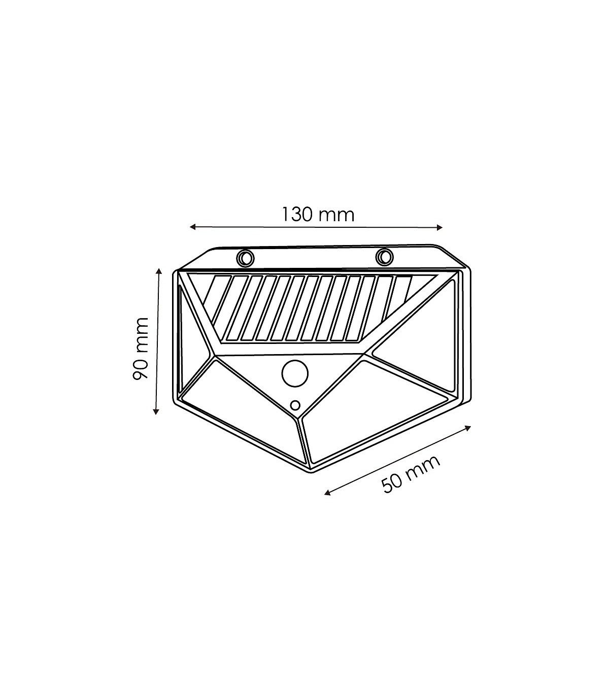 Aplique Led Solar KIRA 10W 450Lm IP65 Con Sensor Movimiento