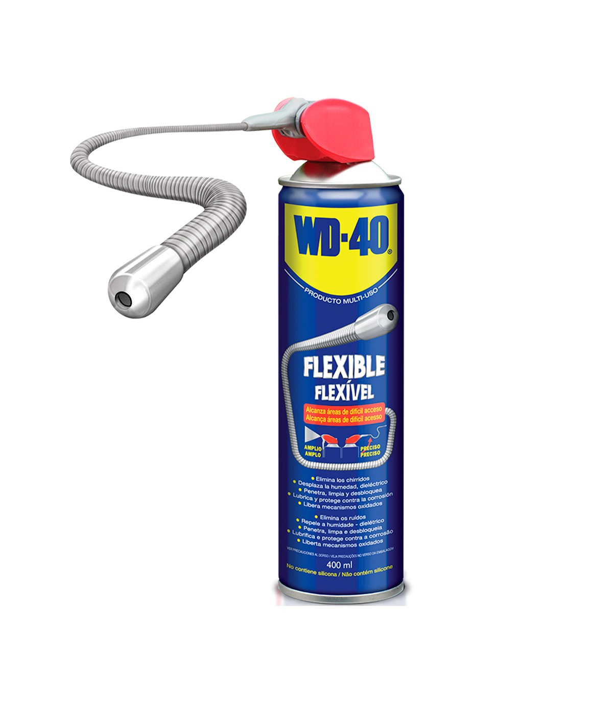 Lubricante Multiusos WD-40 400ml con Canula Flexible