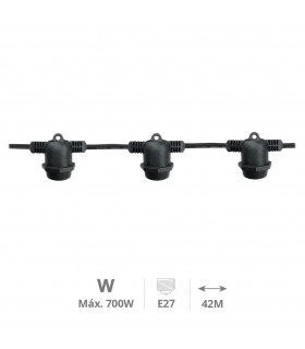 Guirnalda Liboi 42 Metros 40 Casquillos E27 Exterior IP65