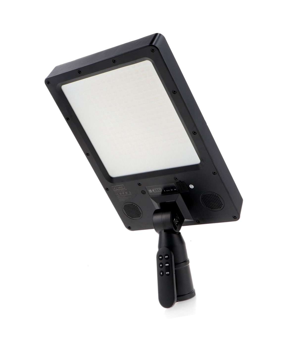 Farola Led Solar SPACE 240W/25W 2800Lm IP65 con altavoz y pie 2,5 Metros CCT
