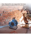 Enrollacables alargador profesional 4 enchufes (3x1.5mm) 25M