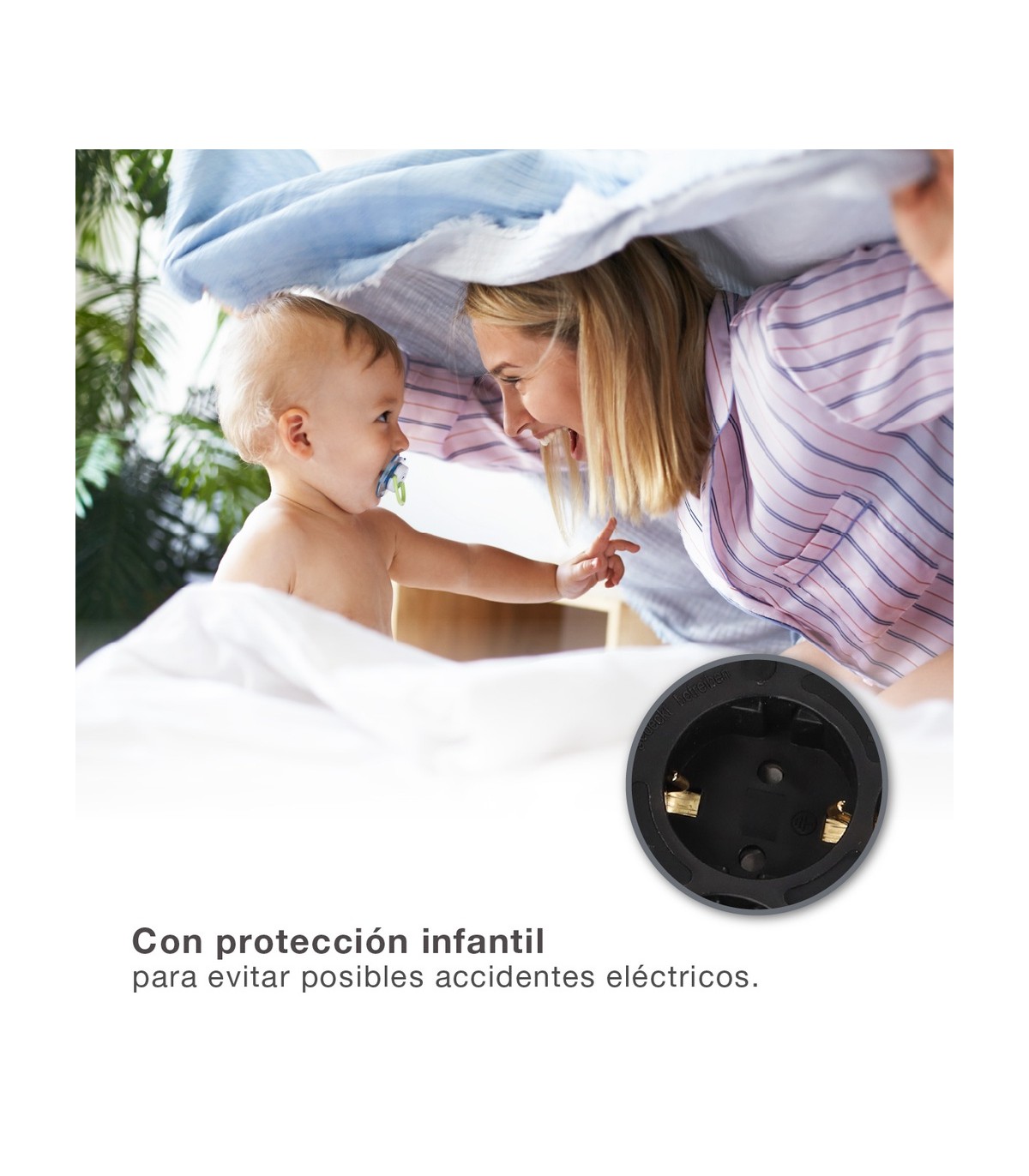 Enrollacables alargador profesional 4 enchufes (3x1.5mm) 25M