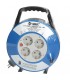 Enrollacables alargador con asa 4 enchufes (3x1.5mm) 15M