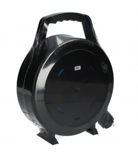 Enrollacables alargador con asa 4 enchufes (3x1.5mm) 15M