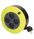 Enrollacables alargador 4 enchufes (3x1.5mm) 5M