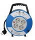 Enrollacables alargador con asa 4 enchufes (3x1.5mm) 10M